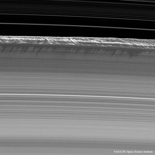 Propeller Shadows on Saturn’s Rings #nasa #apod #jpl #caltech #saturn #rings #gas #dust #particles #moonlets #propeller #cassini #spacecraft #probe #solarsystem #planet #space #science #astronomy