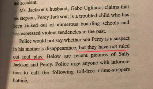 Sometimes, I Forget That Percy Was Wanted For Murder In The First Book