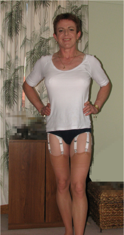 gnjayne:  gnjayne: More from the seemingly ever giving gym knickers, long-line bra, 8 strap suspende