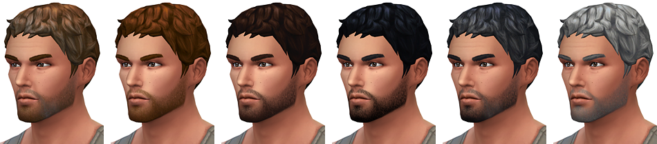 Rope S Workshop Short And Curly Haircut For The Sims 4 This Is A