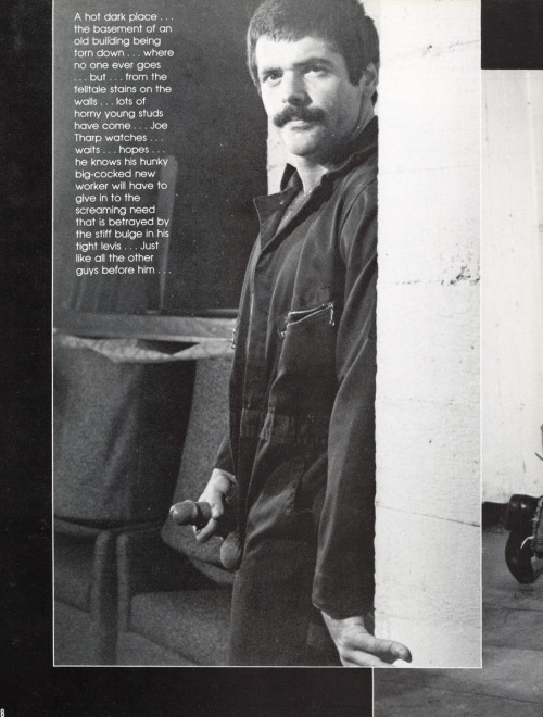 From A GOOD DAYS WORK (1979) Model is Joe Tharp