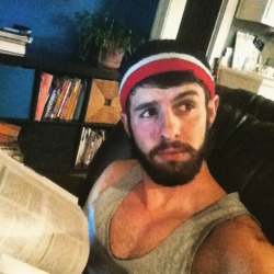 beardovermatter:Study so hard I break into sweats💪📕