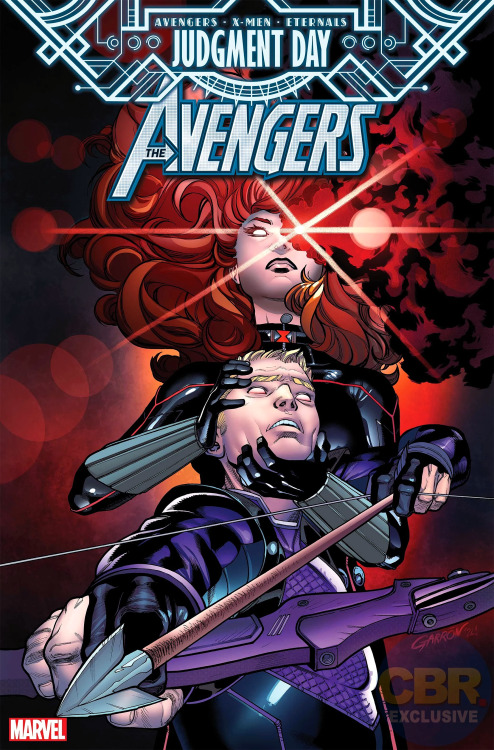 AVENGERS v8 #60 | Aug 2022Written by MARK RUSSELL; Cover by JAVIER GARRÓNA.X.E.: JUDGMENT DAY