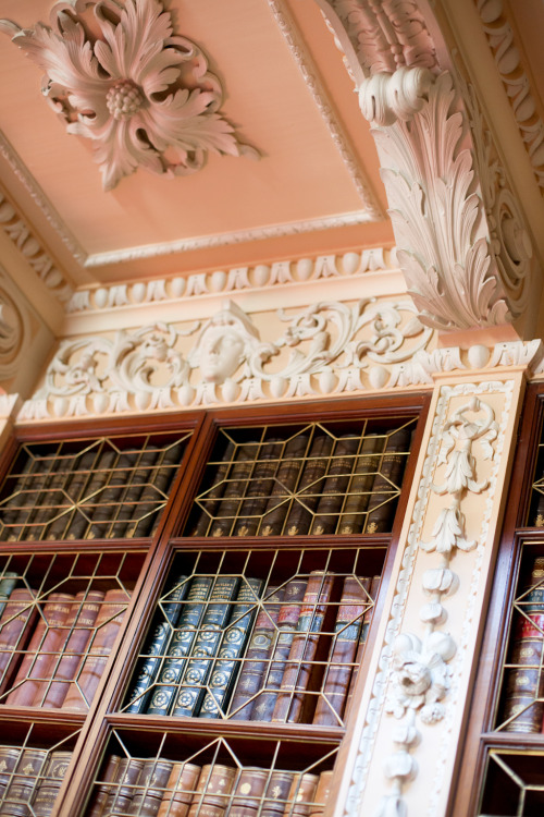 A room of superlatives, the Long Library runs the length of the west front of Blenheim Palace and is