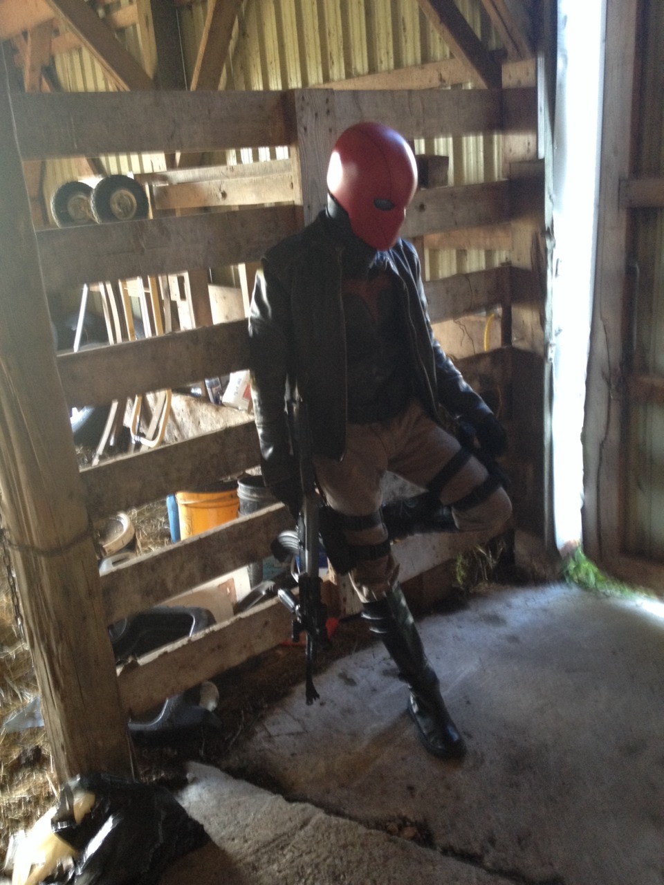 rockman89:  Evolution of the Jason Todd/Red Hood costume for the webseries. 