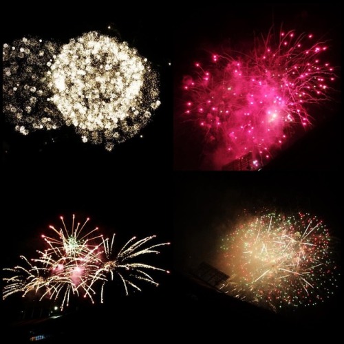 #fireworks #OaklandA’s #greenandgoldbaseball #moneyball #oaklandathletics #karaokenight  (at Oakland–Alameda County Coliseum)