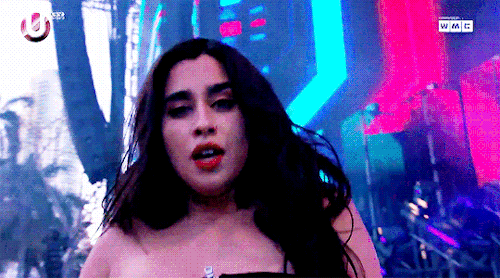 michonne:Lauren performing ‘All Night’ with Steve Aoki at Ultra Music Festival 2018.