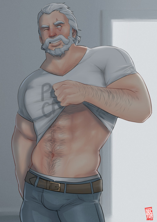 doctor-anfelo: I really enjoy drawing papa reinhardt so much ♥ ♥ ♥  ________________________________