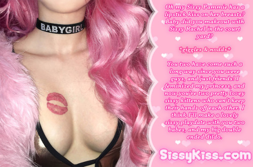 Lipstick Kisses https://sissykiss.com/image/lipstick-kisses/ Feel free to share any of my captions a
