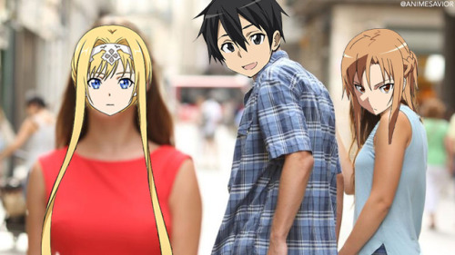 animesavior: “Nothing is certain in life but death, taxes, and Kirito cheating on Asuna.&rdqu