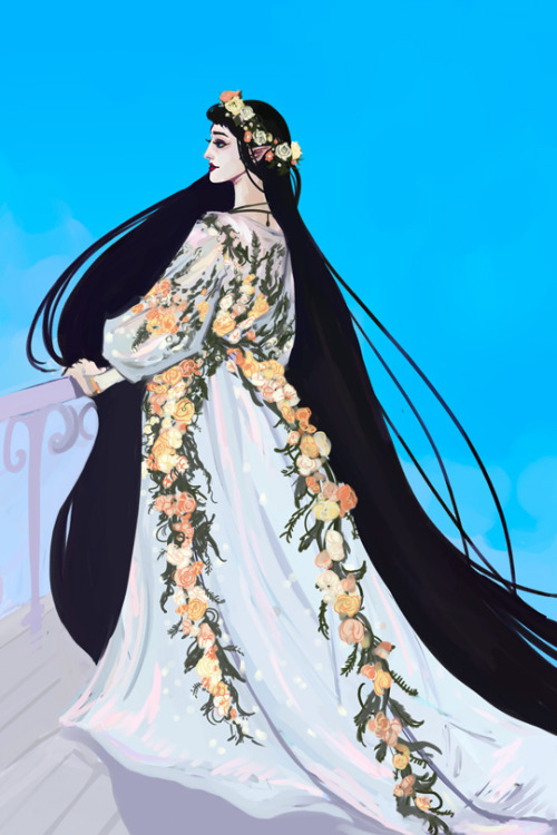 nisiedrawsstuff: Lúthien  the “Daughter of Flowers” a Fan Bing Bing-inspired