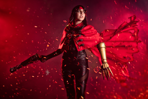 Vincent Valentine. Costume made and worn by Shemayne. Photos by Affliction Cosplay Photography. Cerb