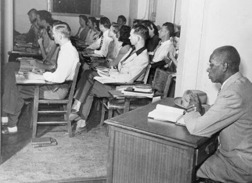 blue–folder:George McLaurin, the first black man admitted to the University of Oklahoma in 194