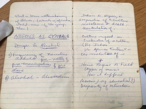 From Negroes as Cymbals to Blues People
Part of what is uniquely accessible by way of manuscripts and archives is early versions of work, and a window into the editorial process that led to the final product that is (more) widely available in the...