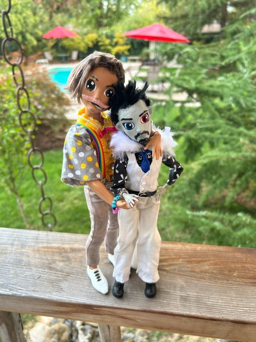 I Cant Draw, But The Brain Rot Demanded I Made Some Art, So Here Are My Darkstache Dolls!