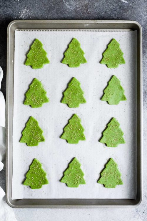 sweetoothgirl:Gluten-Free White Chocolate Matcha Shortbread Cookies