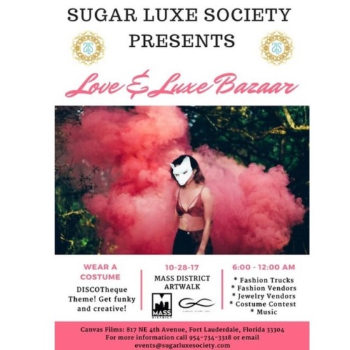 Great news!! @sugarluxesociety joined Canvas Films during the Mass District ArtWalk on Saturday 10/2