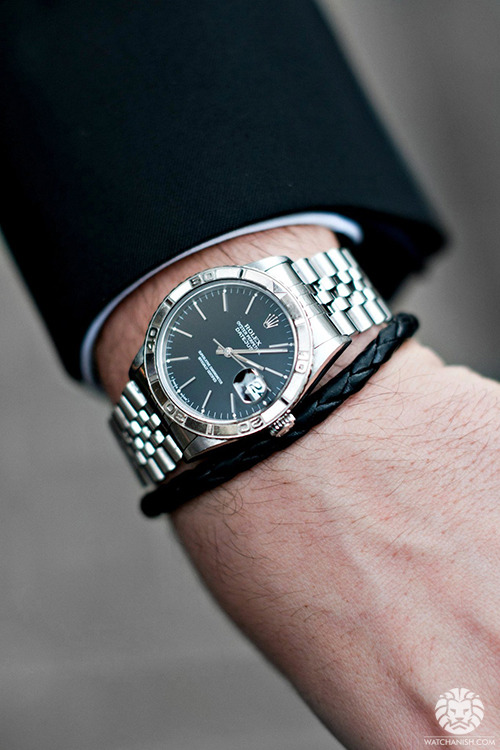 watchanish:  A beautiful Rolex Turn-O-Graph (possibly reference 16264). More of