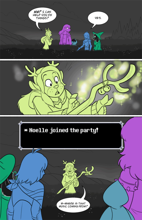 lynxgriffin:Dark World, party of four!Yeuh, new Paper Trail part today! Now at a new Dark World sect