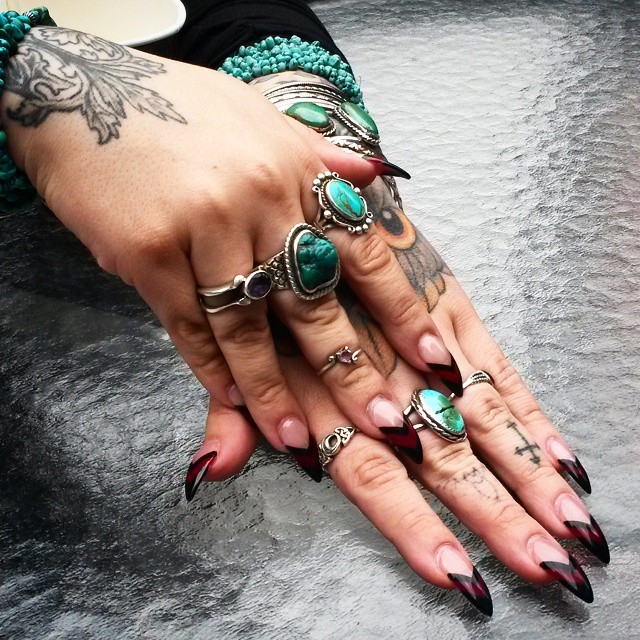 I am so inspired by the amazing manicure @mistress.vyra wore to #domcon this year.