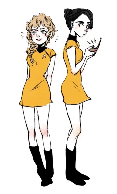 Milkmiel:  Just Girl Chekov And Sulu  