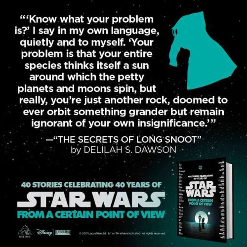 clubjade:Star Wars: From a Certain Point of View reveals | 40th Anniversary short story anthology | 