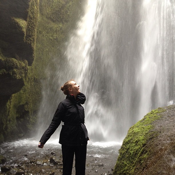 Quite possibly the coolest place I’ve ever been. #iceland #waterfall #pureawesomeness