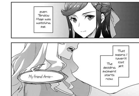 ladylovingleo: Sooo Claudine/Kuro obviously looks up to Tendou Maya, despite her attempts at denial …and Tendou Maya thinks Claudine/Kuro is the best partner to make her shine the brightest Kuro prevents Maya from being complacent, and Maya gives Kuro