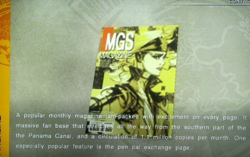 shieldsthis:  -Metal Gear Solid: Peace Walker-All of the magazines in Peace Walker