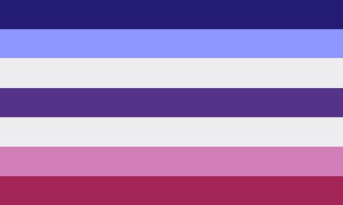 azuremist: Sun and Moon Bigender Flags ☀️ I haven’t seen anyone try their hands at making a sun or m