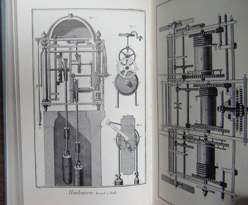 Today’s illustrations from Denis Diderot’s Encyclopedia feature clockmaking, or horloger