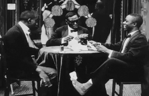 sbrown82:A Fool and His Money (1912) the first known extant motion picture to feature an all-black c