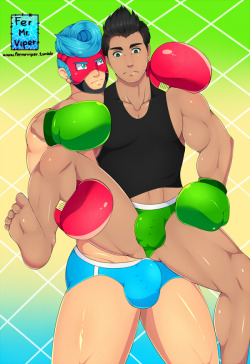 fermrviper:  Little mac X Spring man. They look so cute X). Reward #5 for this month . Support me on Patreon to get more versions of this one and many more rewards and some past ones. Thank you very much for your support. 