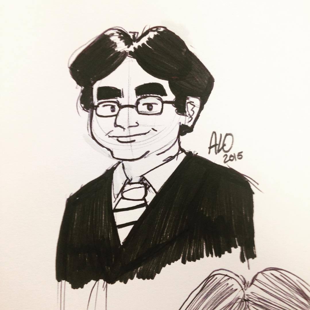 Thank you Mr. Iwata, you will truly be missed!! #SatoruIwata #MrIwata #RIPIwata #sketch #sketchbook #drawing #art #nintendo #fanart #Iwata #myart #phons0