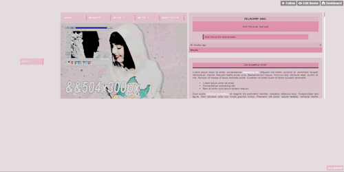&amp;&amp;THEME 05 BY FELIAOFRP / STATIC PREVIEW / PASTEBINEverything is editable on the normal cust
