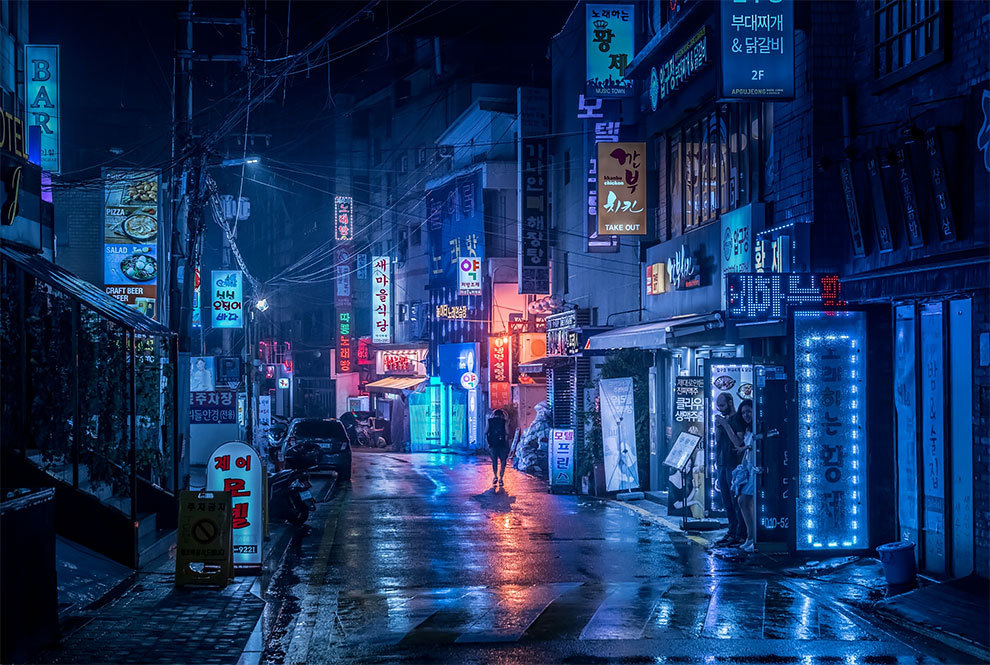 archatlas:      A Midnight Walk Through the Neon-Hued Streets of Asian Cities by