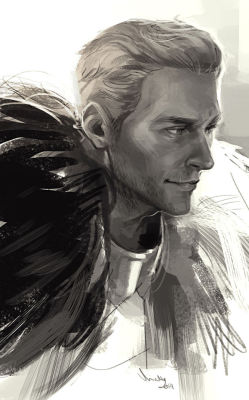 theminttu: Cullen is really hard to draw like omg One week to go!!!! 