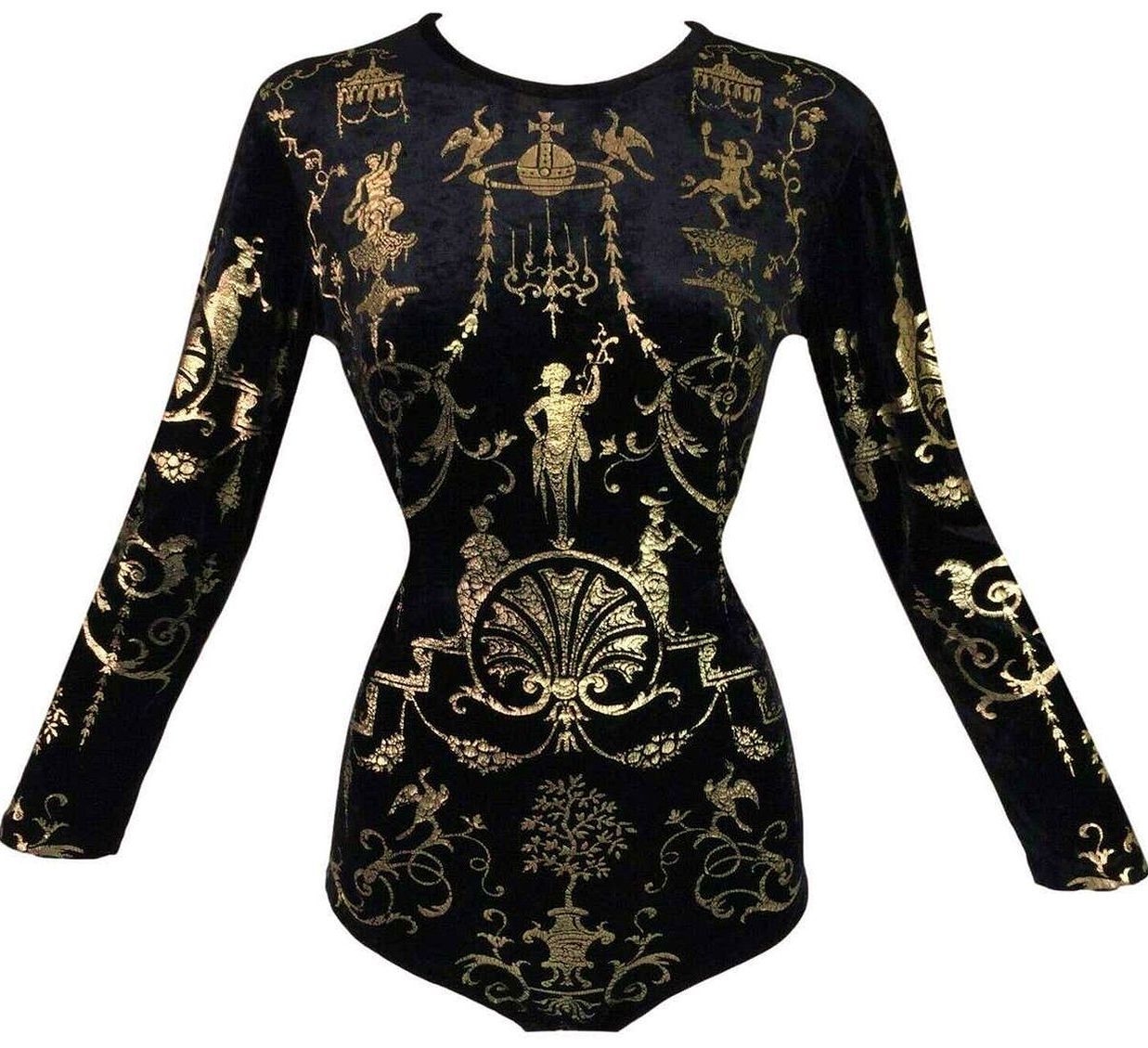 martysimone:Vivienne Westwood | vintage black velvet + gold bodysuit ...