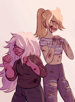 cqsart:  headcanon they used to fight with