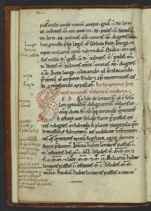 Zoomorphic initial “S” in the form of a dragon on fol. 7v, LJS 194, a 12th century copy of Pope Sylv