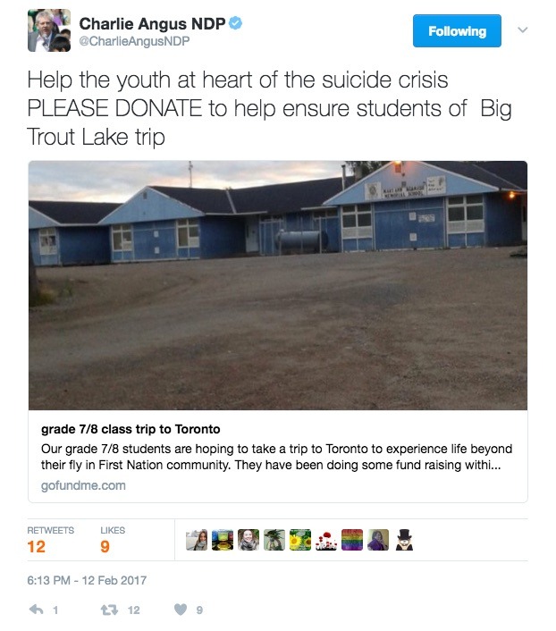 gwiingwa: allthecanadianpolitics:   Information for the go fund me: Our grade 7/8
