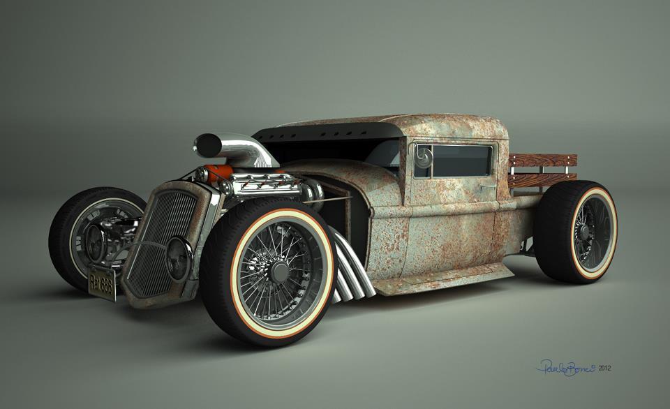 Rat rod trucks and nude girls