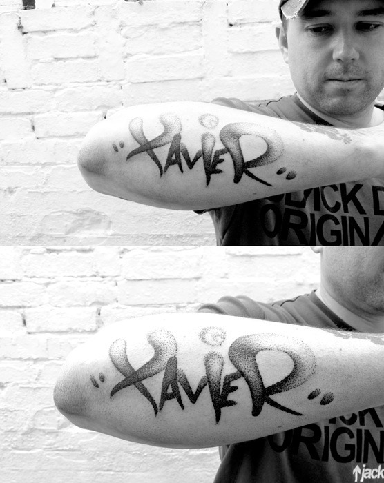 E.t,l Graffiti Style,his First Tattoo Greeting Card by Kareem Harris