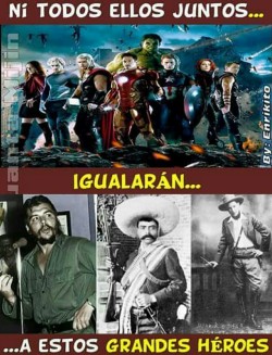 humorhistorico:  Héroes latinoamericanos, desde 1812 dando lo mejor de si mismos y del espíritu humano.