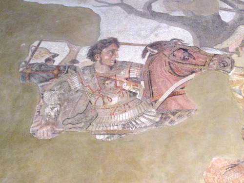 romegreeceart:the-mosaic-project:This is the one and only Alexander mosaic from The House of the Fau