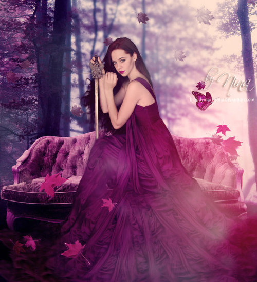 lunamagicablu:Purple Heart by BloodyMary-NINA  beautiful