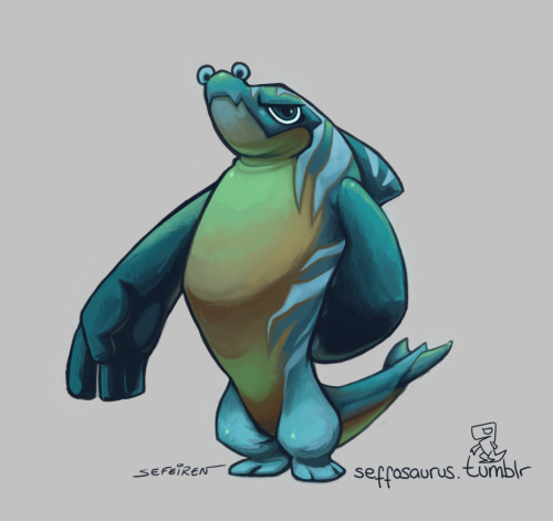 Wanted to try something different, so ended up drawing some sort of Painted Alligator inspired thing