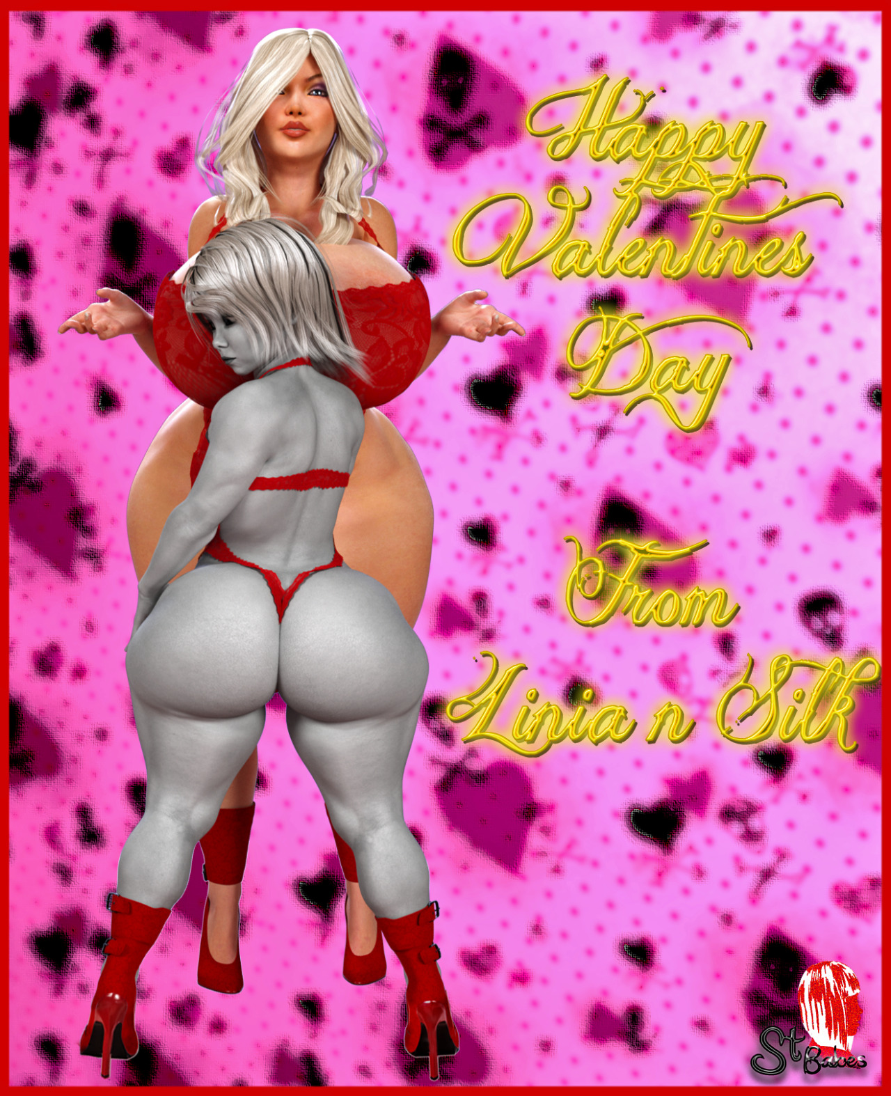 Happy valentines day The is the whole Valentines set.I had a fun time doing these