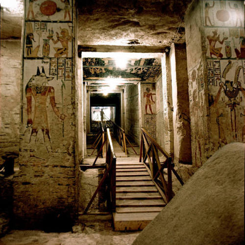 grandegyptianmuseum:Tomb of Ramesses VIView of the hallway leading to the Tomb of Ramesses VI (KV9),