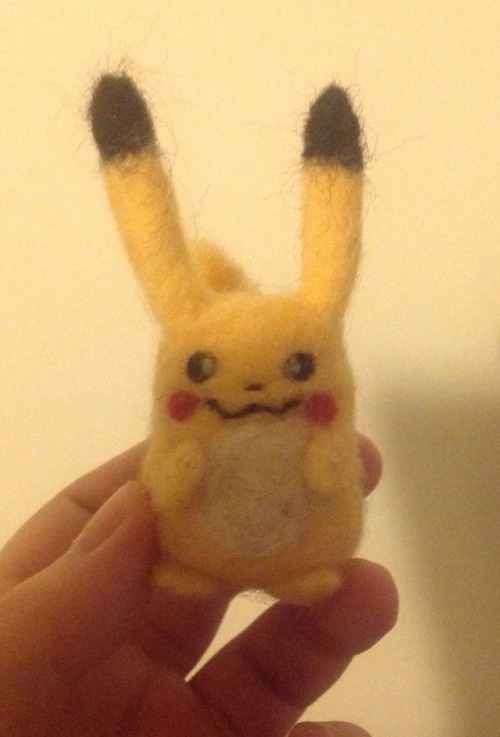   White belly Pikachu This took me way too long to do and he’s not as fat as I wanted but it’ll do.  